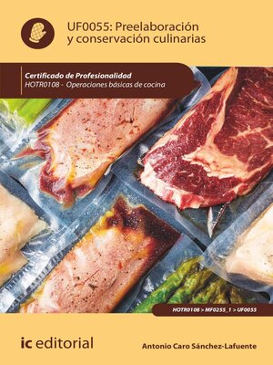 cover image of Preelaboración y conservación culinarias. HOTR0108